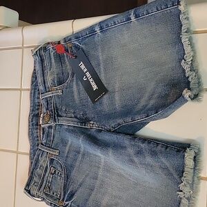 NWT...True Religion Jean Shorts